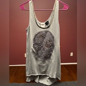 Gray skull Harley Davidson tank top